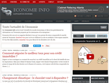 Tablet Screenshot of economie-info.com